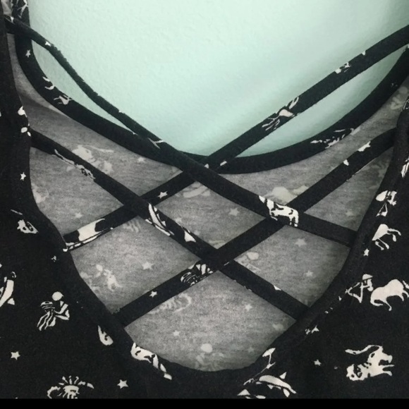 Aeropostale strappy zodiac print top - Picture 4 of 5